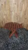 Product image 4 of the product “Folding table in shape of fish, made of wood. 33cm Height. Dark Brown lacquered. ”
